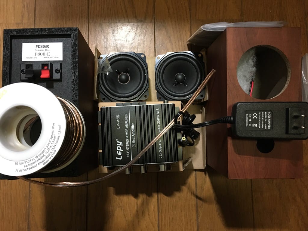 自作パッシブスピーカー&パワーアンプ