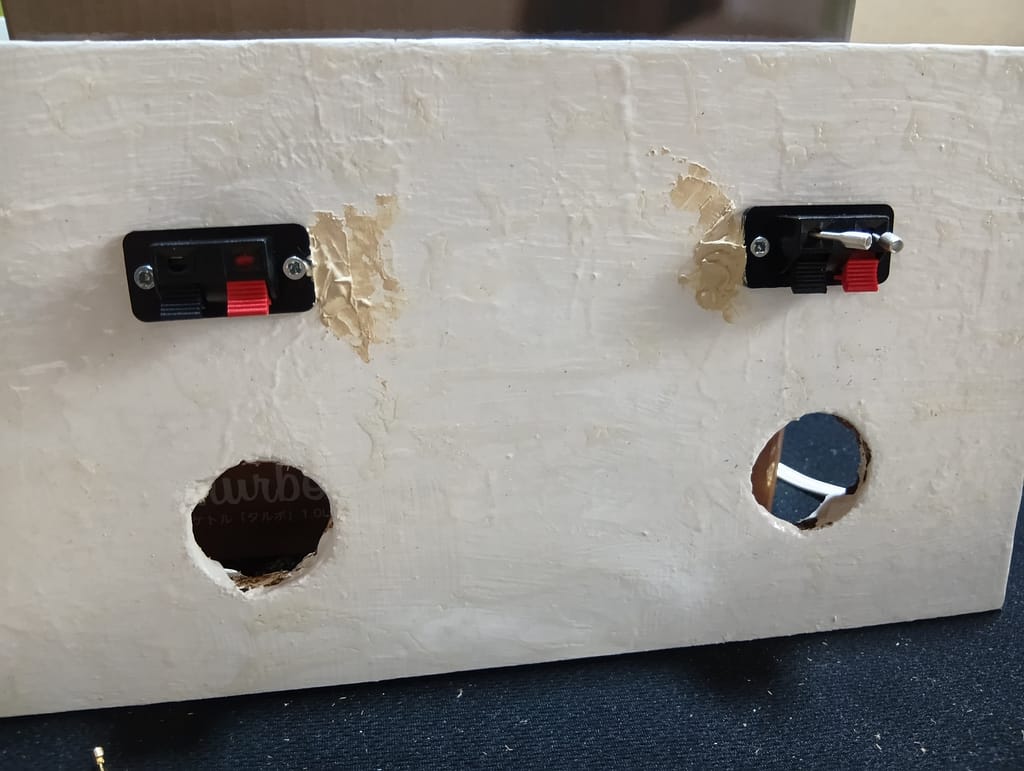 自作ドックスピーカー背面