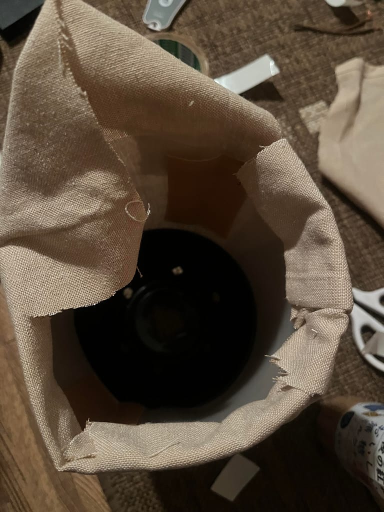 自作ランプシェードプロトタイプ 製作中